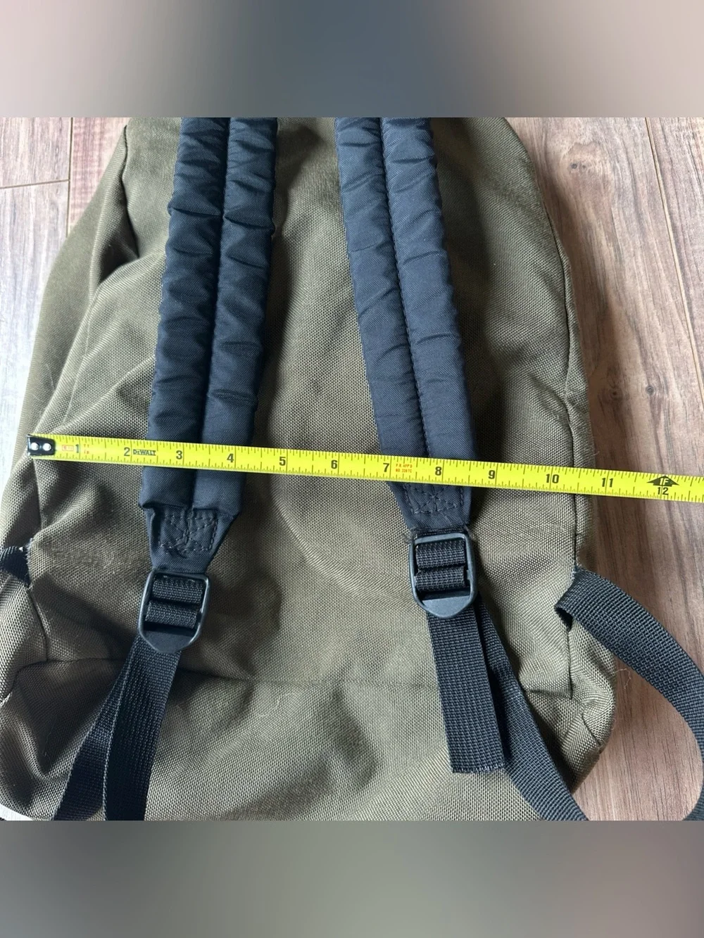 vintage jansport backpack made in usa Olive Military Green Rucksack Style Canvas